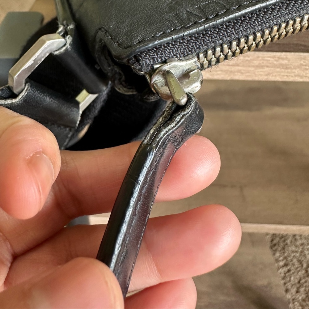 MCM Black Leather Crossbody Bag, Very Good Condition - Picture 12 of 12